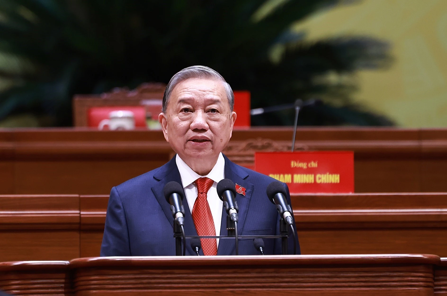 El secretario general del Partido Comunista de Vietnam, To Lam. Foto: VNA