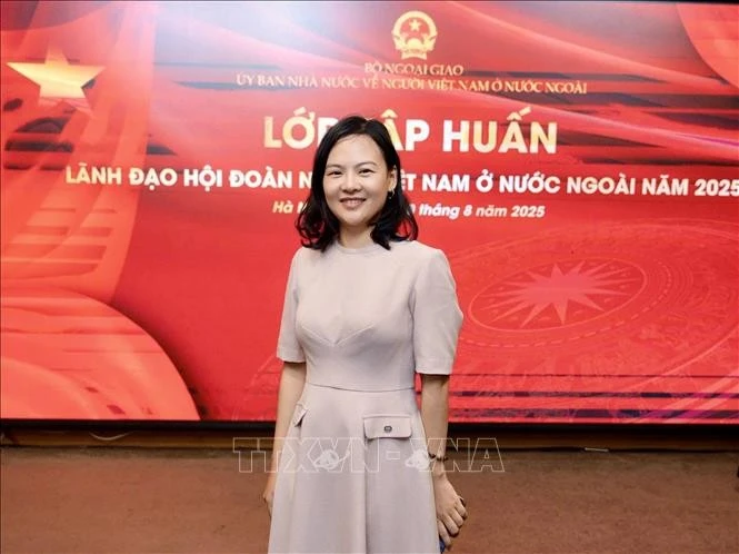 Tran Ha My, directora de la VINEU en Francia y presidenta de la VYBE (Foto: VNA)