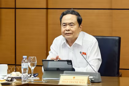 El presidente de la Asamblea Nacional, Tran Thanh Man, en el evento. (Fuente: VNA)
