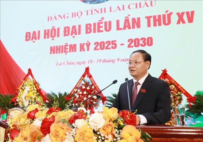 Le Minh Ngan, nuevo secretario del Comité del Partido Comunista de Vietnam en la provincia de Lai Chau (Fuente: VNA)