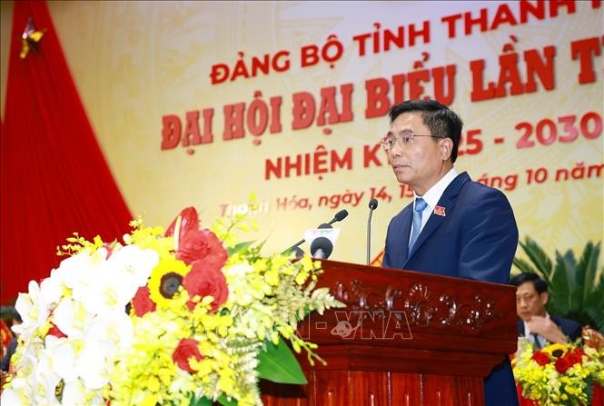 El secretario del Comité partidista de Thanh Hoa, Nguyen Doan Anh. (Foto: VNA)