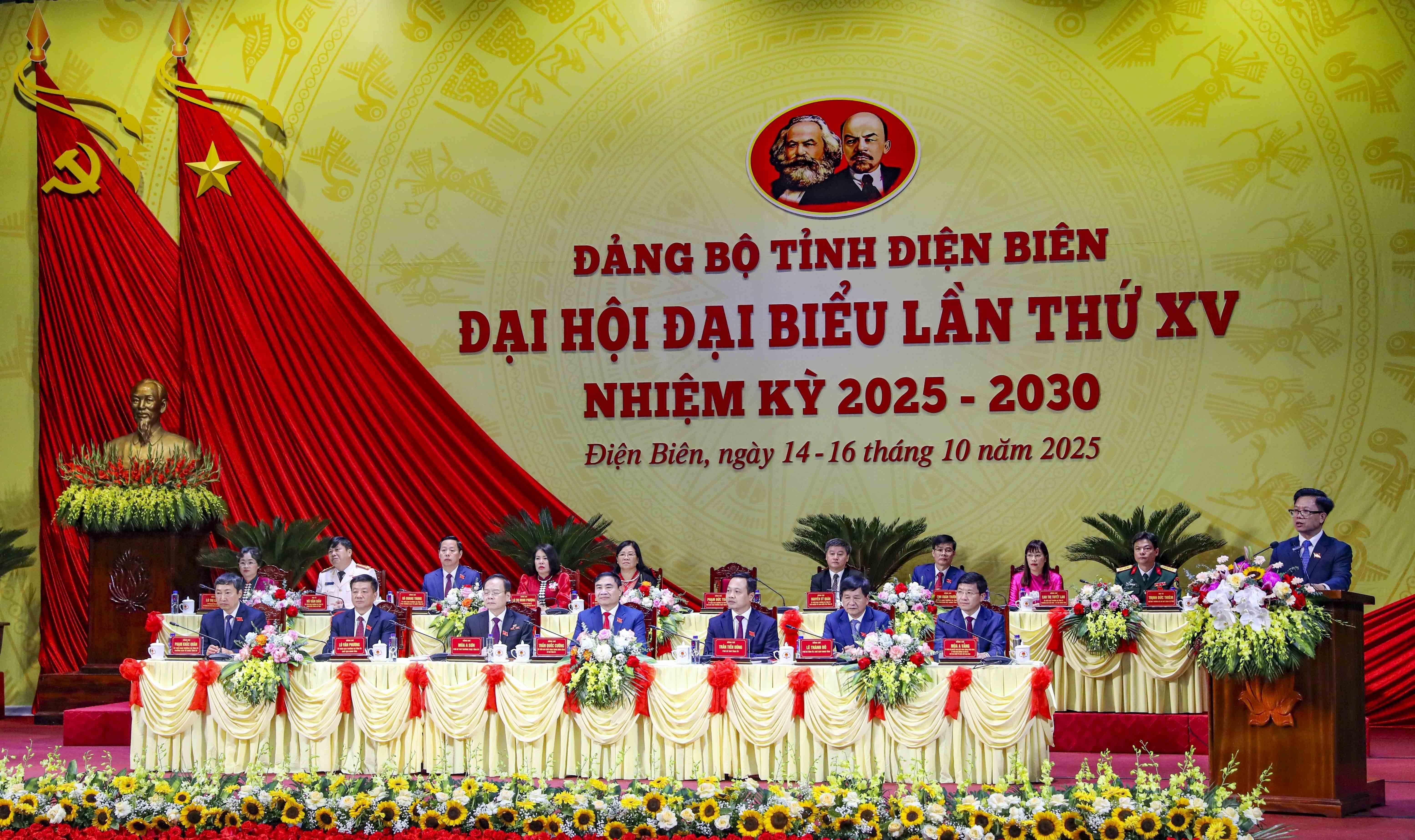 El Comité del Partido Comunista de Vietnam en Dien Bien enfoca su XV Asamblea para el mandato 2025-2030 en un modelo de crecimiento verde, inteligente y sostenible. (Foto: VNA)
