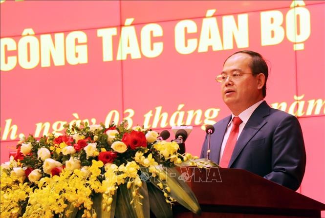 Quan Minh Cuong designado secretario del Comité del Partido de Quang Ninh.(Foto: VNA)