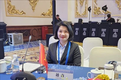 Pham Thi Thanh Loan, directora general de una empresa de viajes vietnamita en China. (Fuente: VNA)