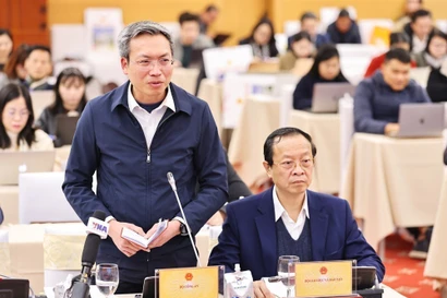 El general de división Nguyen Quoc Toan, jefe de Oficina del Ministerio de Seguridad Pública de Vietnam y su portavoz, en el evento. (Fuente: VNA)