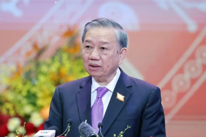 El secretario general del Partido Comunista de Vietnam (PCV), To Lam. (Fuente: VNA)