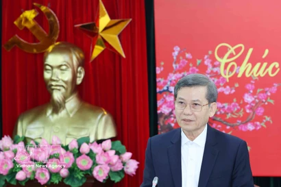 Le Minh Tri, miembro del Buró Político, secretario del Comité Central del Partido y jefe de su Comisión de Asuntos Internos, en el evento. (Fuente: VNA)