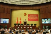 El secretario general del Partido Comunista de Vietnam, To Lam, se dirige a la conferencia nacional para difundir e implementar las Resoluciones 66-NQ/TW y 68-NQ/TW del Buró Político. (Foto: VNA)