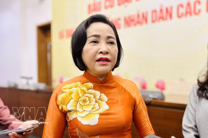 La vicepresidenta de la Asamblea Nacional (AN) de Vietnam, Nguyen Thi Thanh. (Foto: VNA) 