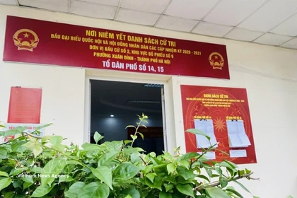 Área de elección número 9, en el barrio de Xuan Dinh, Hanoi