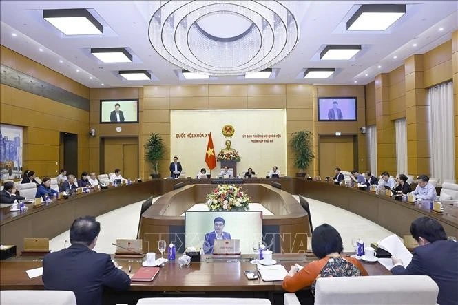 En la 55.ª sesión del Comité Permanente de la Asamblea Nacional, el 2 de marzo. (Foto: VNA)