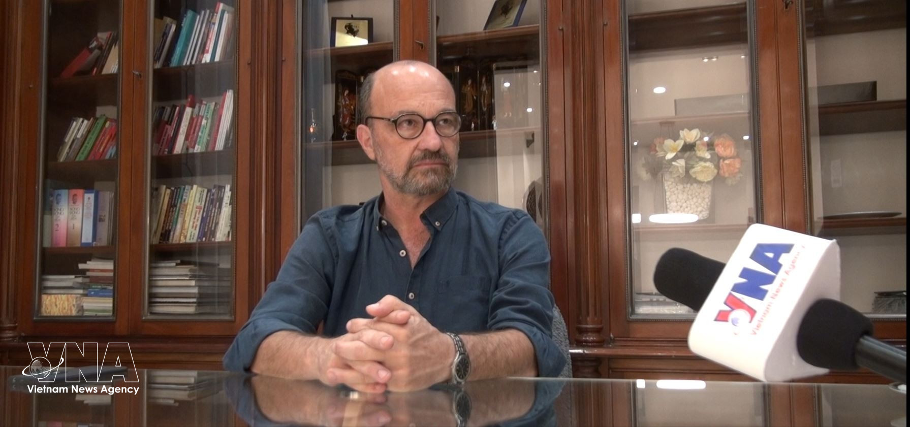 Marcelo Rodríguez, jefe del Departamento de Relaciones Internacionales del Comité Central del Partido Comunista de Argentina (Foto: VNA)