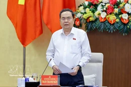 El presidente de la Asamblea Nacional (Parlamento) de Vietnam, Tran Thanh Man, en el evento. (Fuente: VNA)