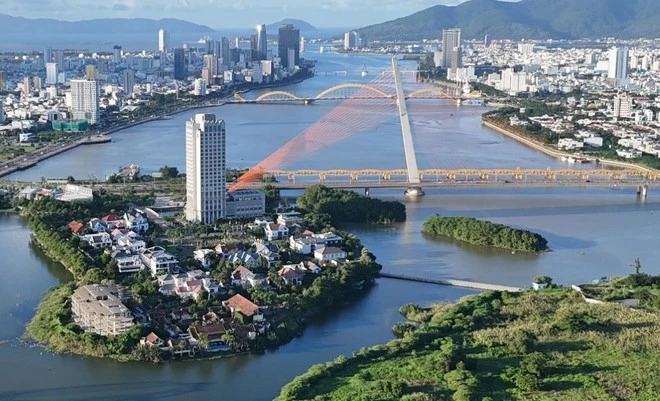 Vista aérea de la ciudad de Da Nang. (Foto: VNA)
