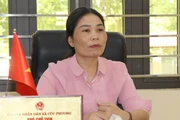 La vicepresidenta del Comité Popular de la comuna de Cuc Phuong, Dinh Thi Van. (Fuente: VNA)
