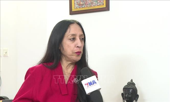 La profesora Reena Mahwar, de la Universidad de Delhi. (Fuente: VNA)