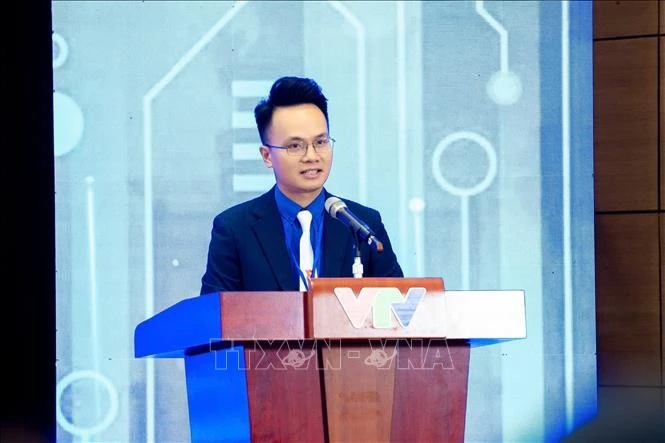 El secretario de la Unión de la Juventud de la Televisión Nacional, Nguyen Hoai Dam (Foto: VNA)