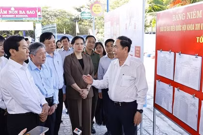 El presidente de la Asamblea Nacional de Vietnam, Tran Thanh Man en la cita