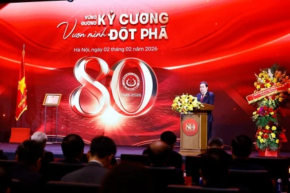 El presidente de la Asamblea Nacional de Vietnam, Tran Thanh Man, habla en el evento (Fuente: VNA)
