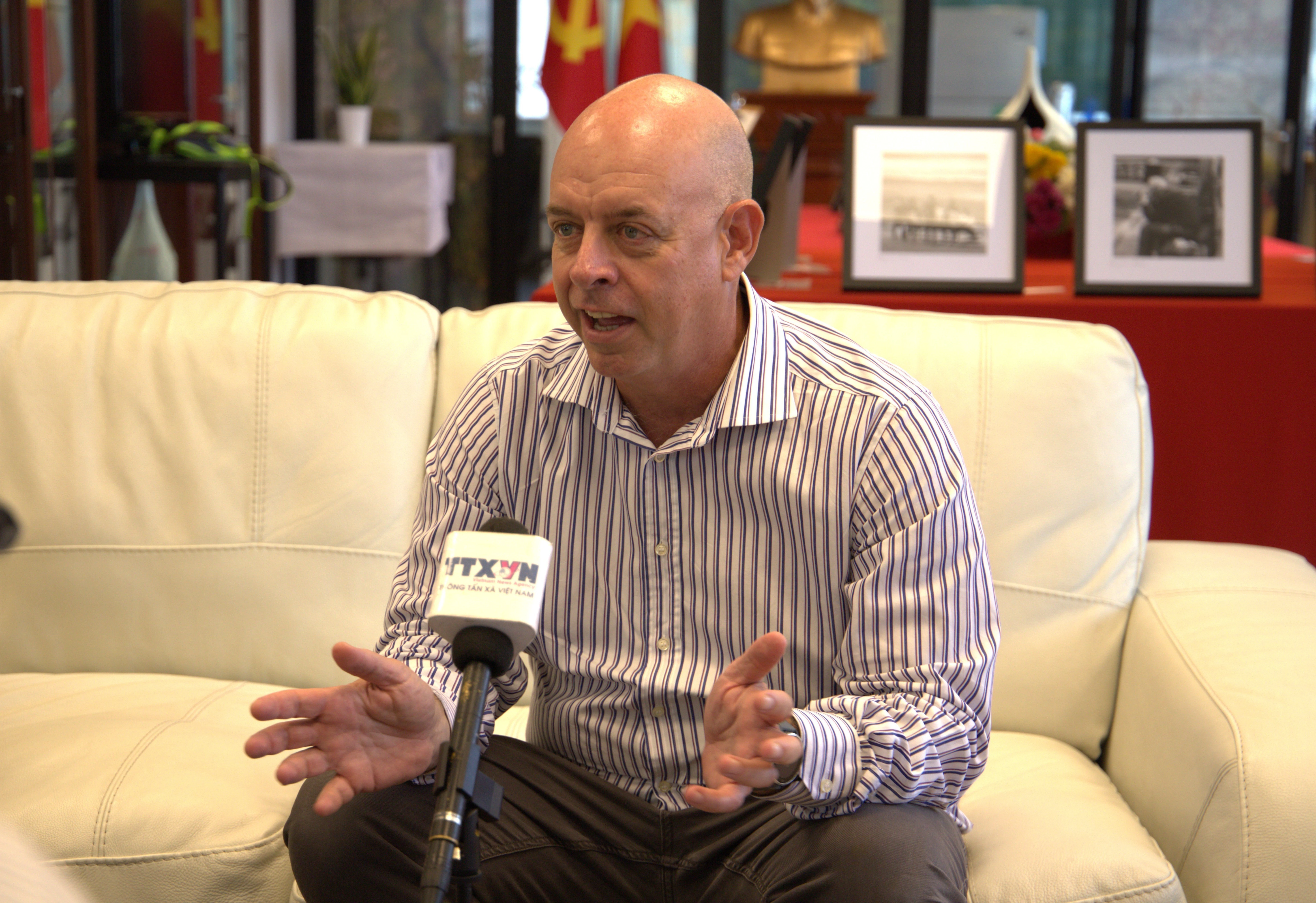 Eyal Buvilski, presidente de la Asociación Israel - Vietnam, exembajador de Israel en Vietnam. (Fuente: VNA) 