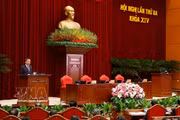El secretario general del Partido Comunista y presidente de Vietnam, To Lam, en el tercer Pleno del Comité Central. (Foto: VNA)