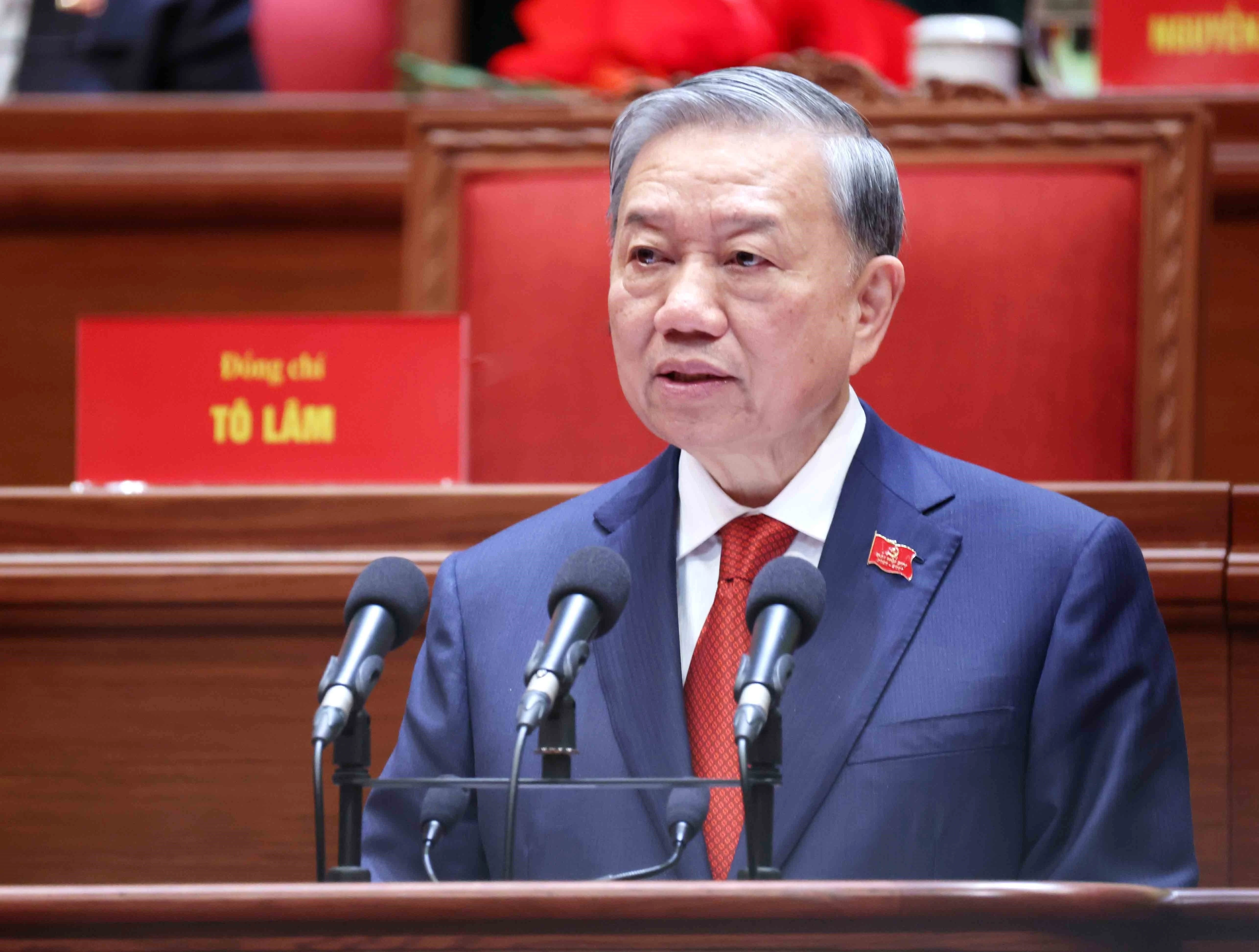 El secretario general del Partido Comunista de Vietnam, To Lam (Foto: VNA)