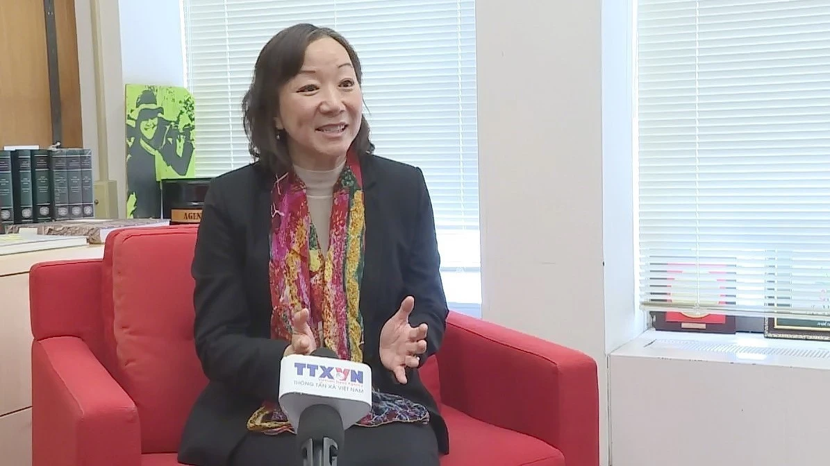 Nguyen Thi Lien Hang, directora del Instituto Weatherhead de Asia Oriental, de la Universidad de Columbia, Estados Unidos (Foto: VNA)