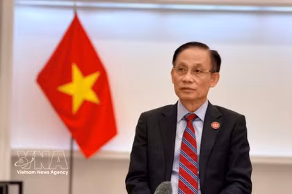 El miembro del Buró Político y canciller Le Hoai Trung. (Foto: VNA)