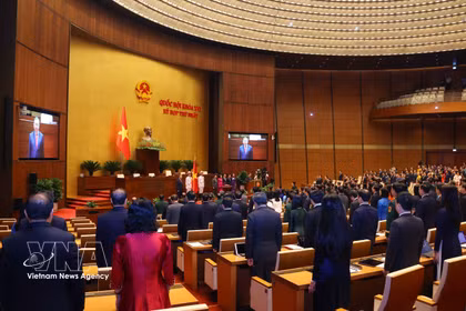 Ceremonia de juramento del presidente de la República, To Lam. (Foto: VNA)