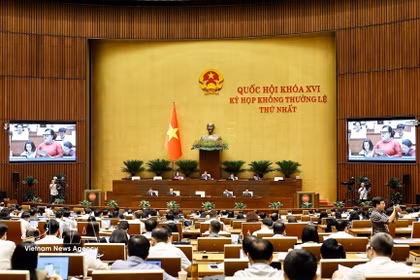 Asamblea Nacional de Vietnam aprueba leyes para fortalecer sectores clave (Foto: VNA)