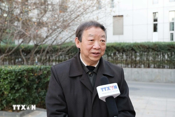 Zhu Chenming, director del Instituto Honorífico de Estudios del Sur de Asia y el Sudeste Asiático en la Academia de Ciencias Sociales de la provincia china de Yunnan (Fuente: VNA)