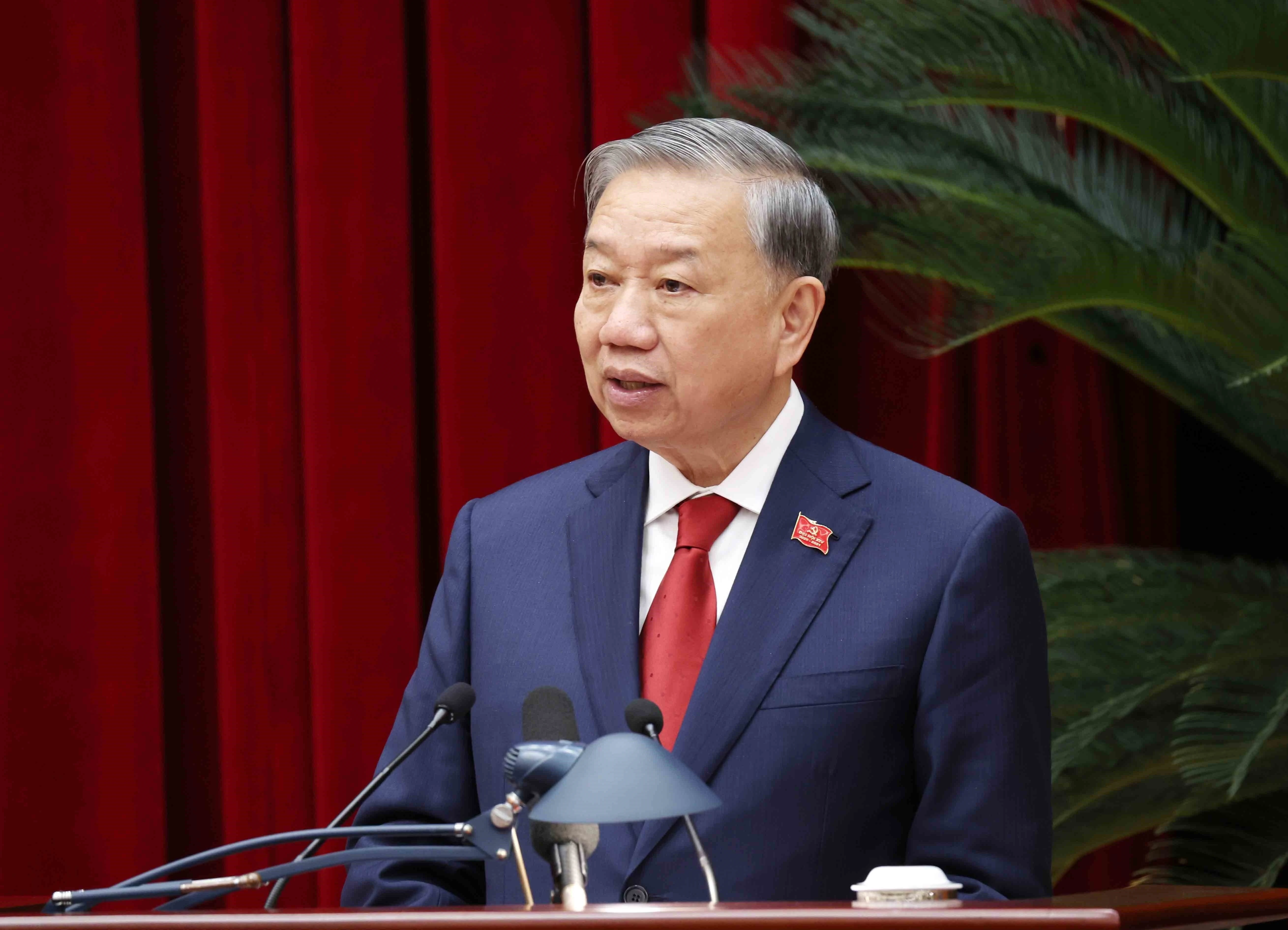 El secretario general del Partido Comunista de Vietnam, To Lam (Foto: VNA)