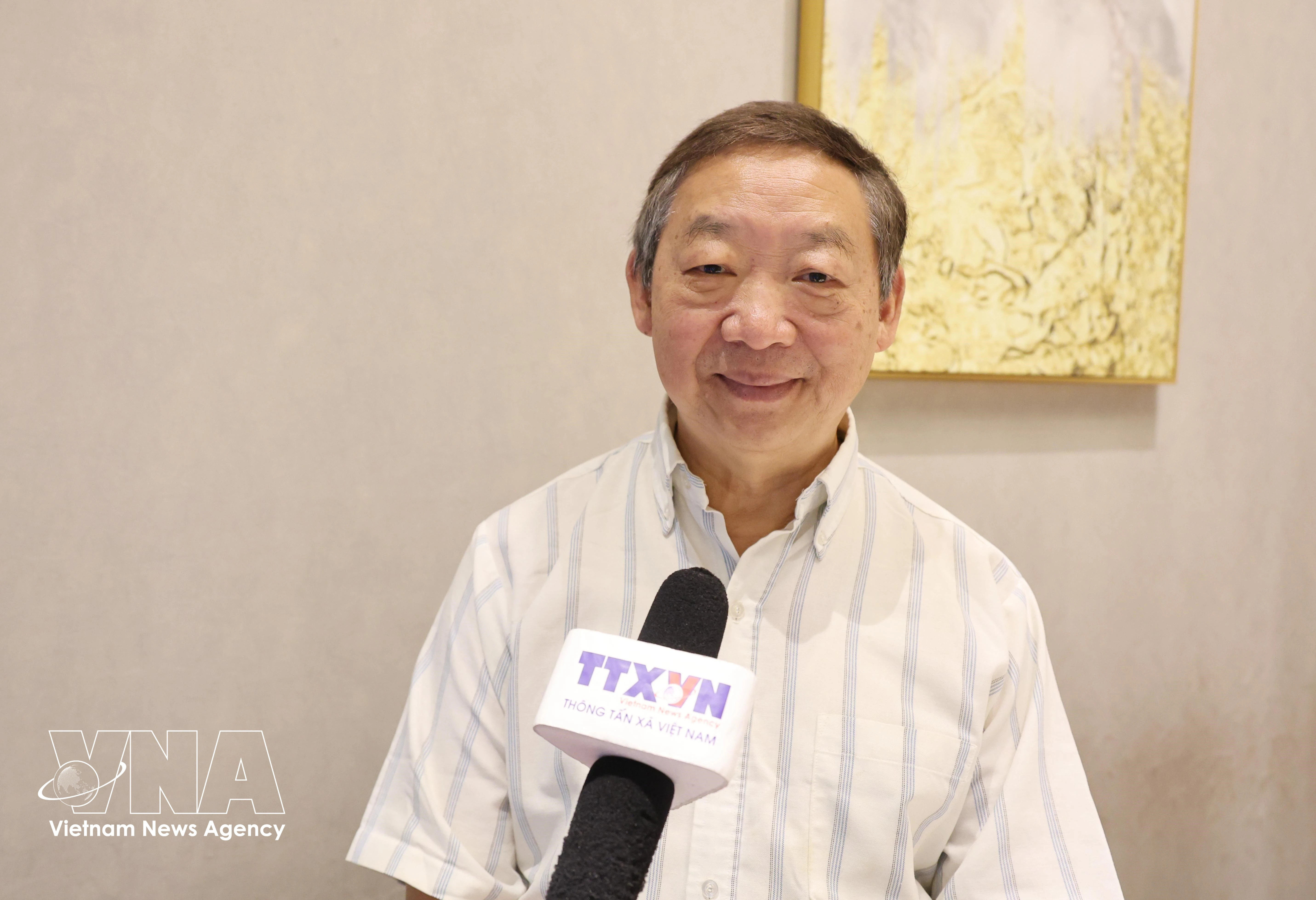 El profesor Zhu Zhenming, de la Academia China (Kunming) de Estudios del Sur y Sudeste Asiático. (Foto: VNA)