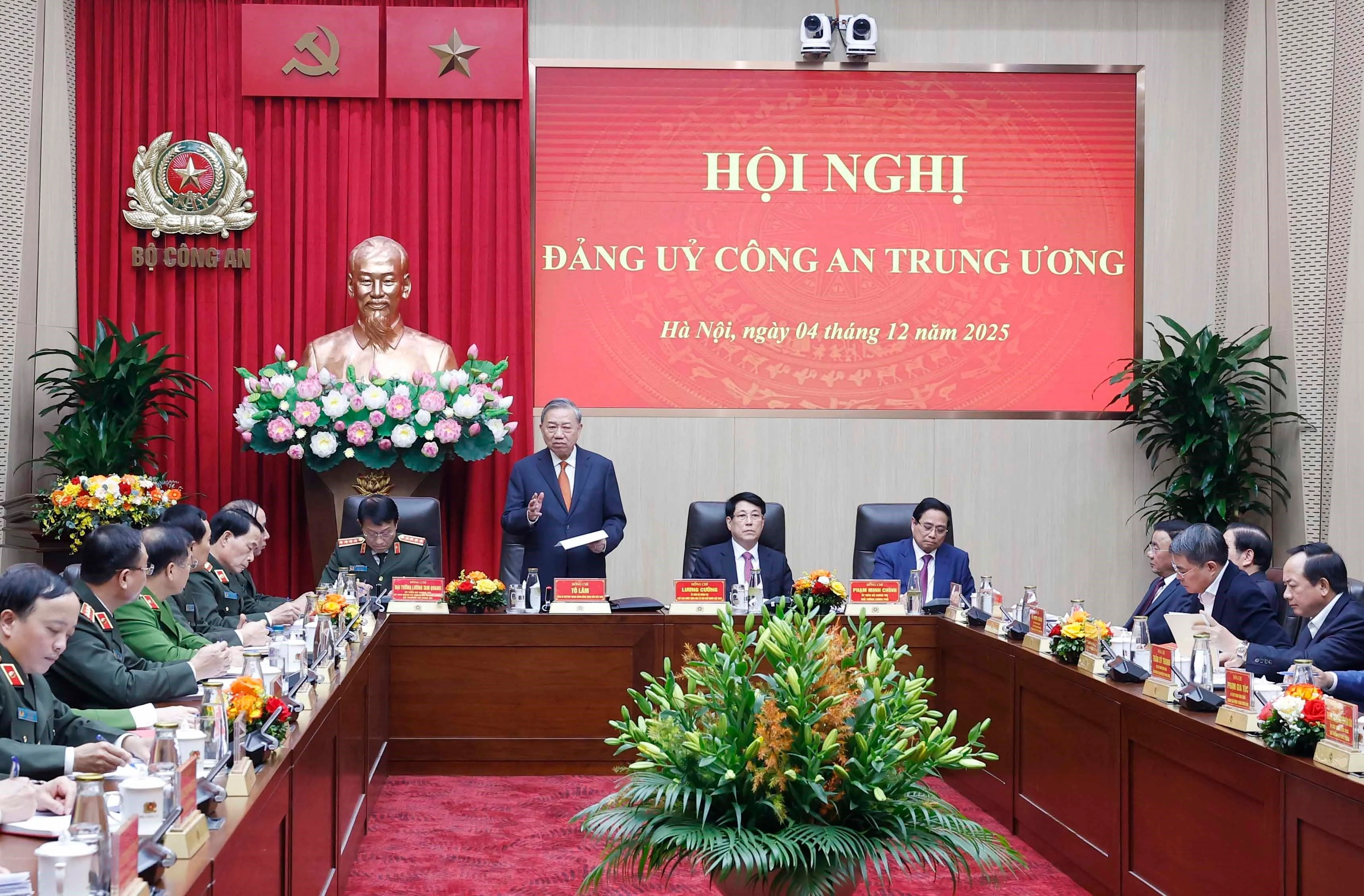 El secretario general del Partido Comunista de Vietnam (PCV), To Lam, habla en el evento (Fuente: VNA)